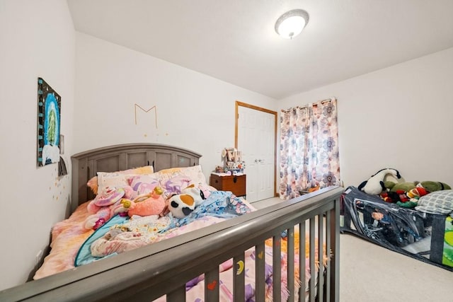 bedroom with carpet floors