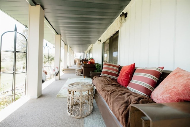 40 Cemetery Rd, Spring Creek, PA 16436 - sunroom featuring carpet
