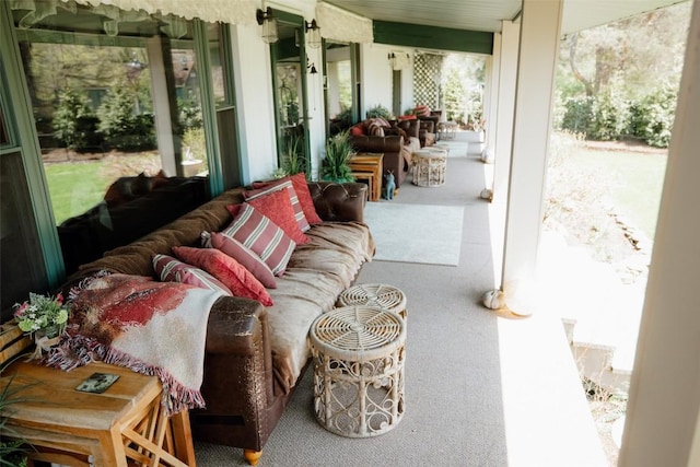 40 Cemetery Rd, Spring Creek, PA 16436 - sunroom / solarium featuring carpet