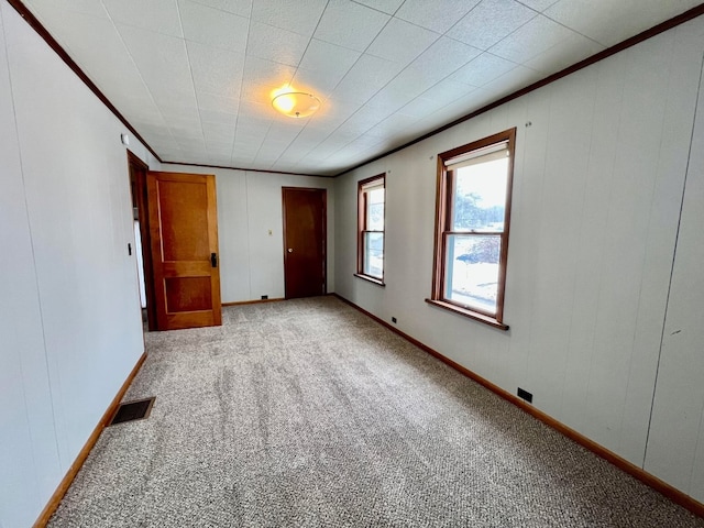 unfurnished bedroom with light carpet