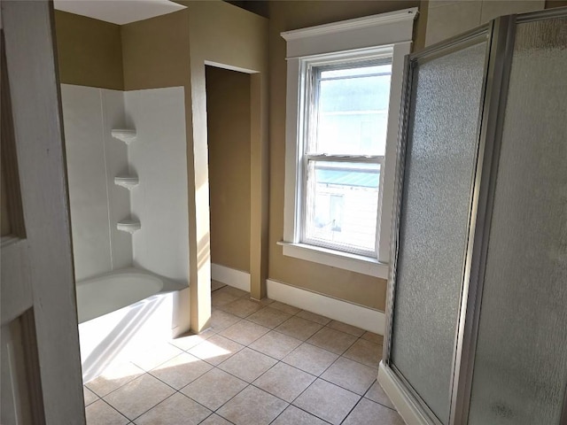 1051-1053 W 9th St, Erie, PA 16502 - full bath featuring tile patterned flooring and combined bath / shower with glass door