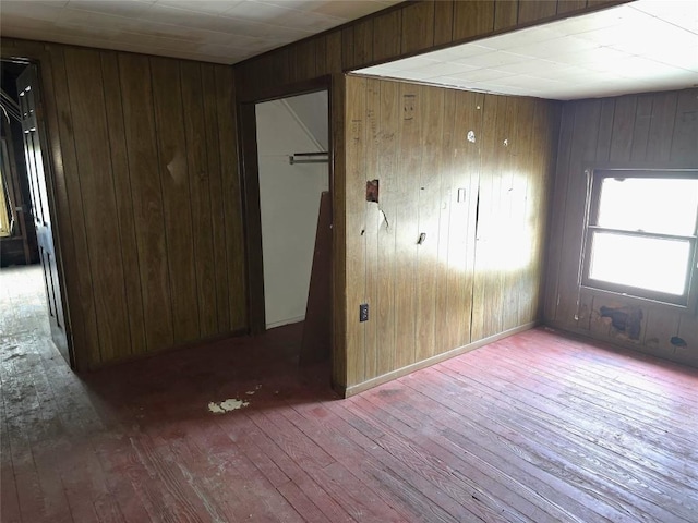 1051-1053 W 9th St, Erie, PA 16502 - unfurnished room with hardwood / wood-style floors and wooden walls
