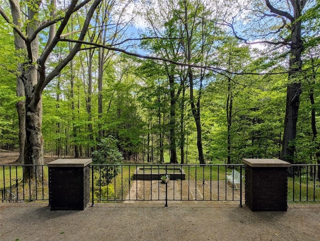 5441 Thomas Rd, Fairview, PA 16415 - gate with a wooded view