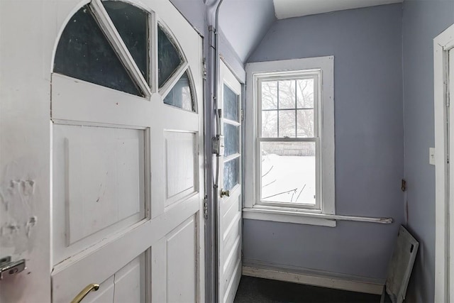 946 W 17th St, Erie, PA 16502 - doorway with lofted ceiling