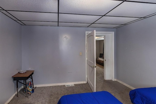 946 W 17th St, Erie, PA 16502 - carpeted bedroom with a drop ceiling