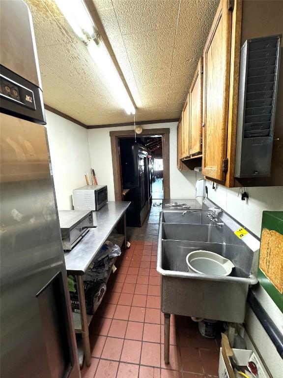 kitchen with tile patterned floors