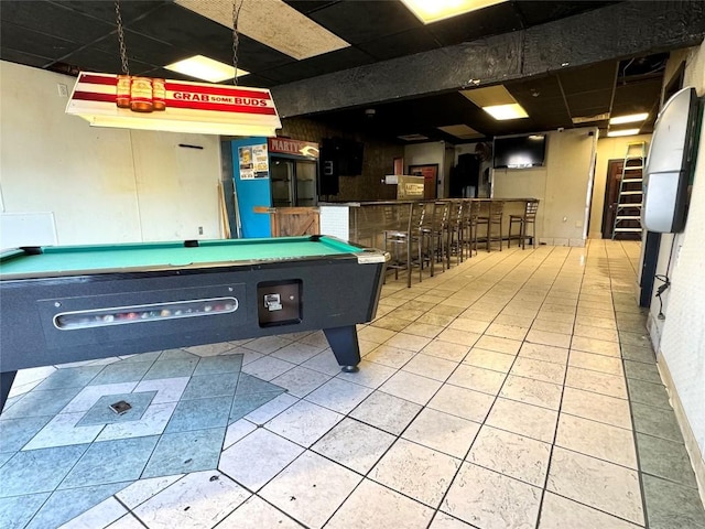 recreation room featuring billiards