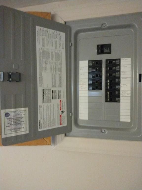 utility room with electric panel