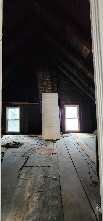 attic with a healthy amount of sunlight