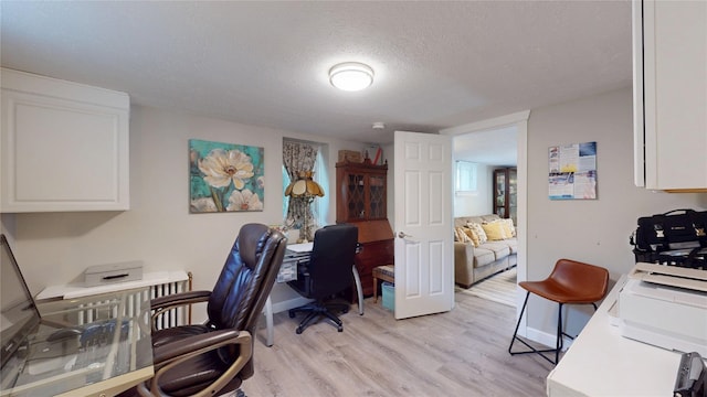 1450 Nicholson St, Erie, PA 16509 - home office featuring light wood-style flooring and a textured ceiling