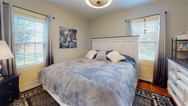 1450 Nicholson St, Erie, PA 16509 - bedroom featuring wood finished floors and a baseboard heating unit