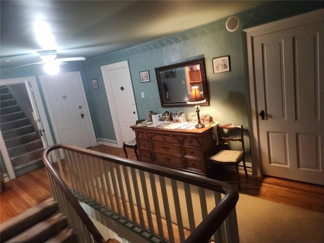 bedroom with hardwood / wood-style floors