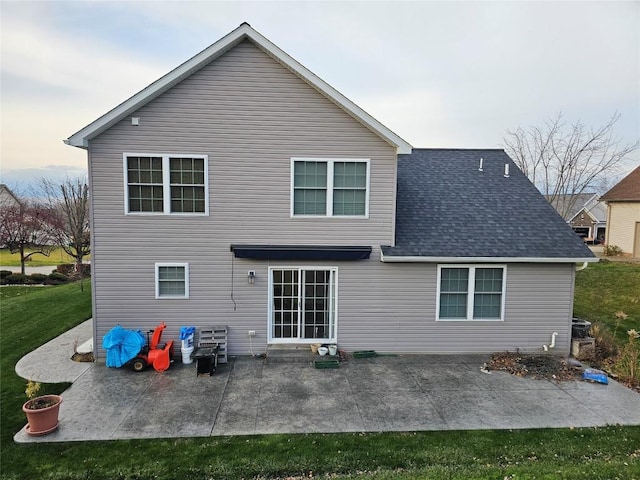 rear view of house featuring a patio area