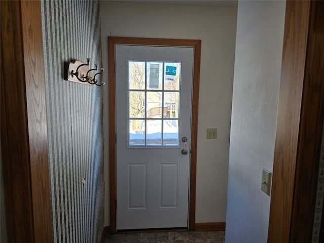 doorway to outside with a wealth of natural light