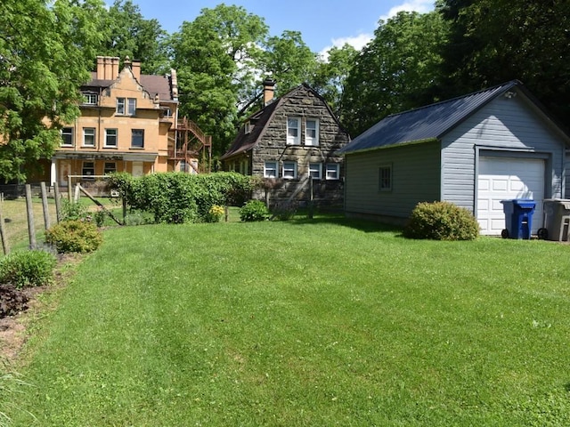 221 Locust St, Meadville, PA 16335 - view of yard with a garage and an outbuilding