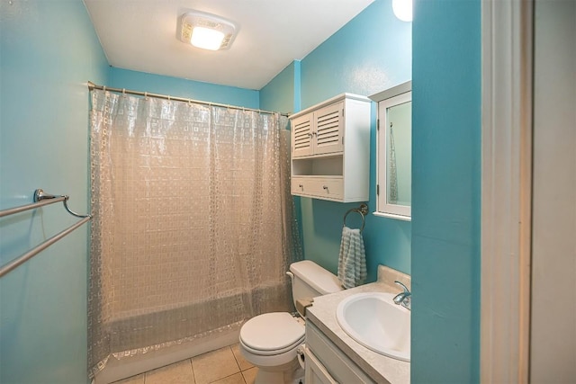 4164 Emily Dr, North East, PA 16428 - full bath with vanity, tile patterned floors, and shower / bath combo