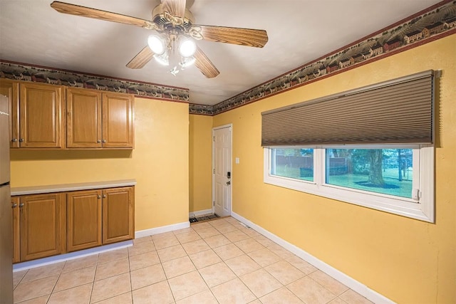 4164 Emily Dr, North East, PA 16428 - spare room featuring ceiling fan and light tile patterned flooring
