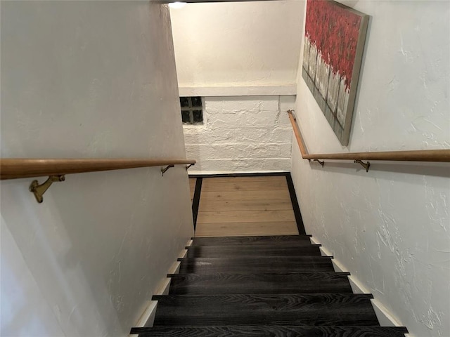 view of stairway