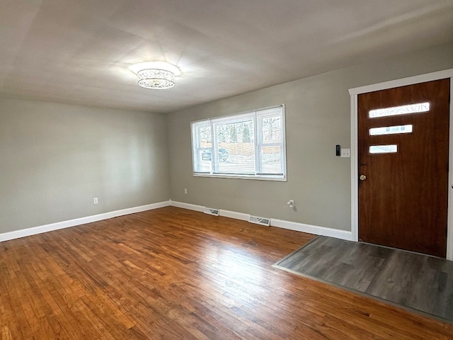 entrance foyer with wood-type flooring