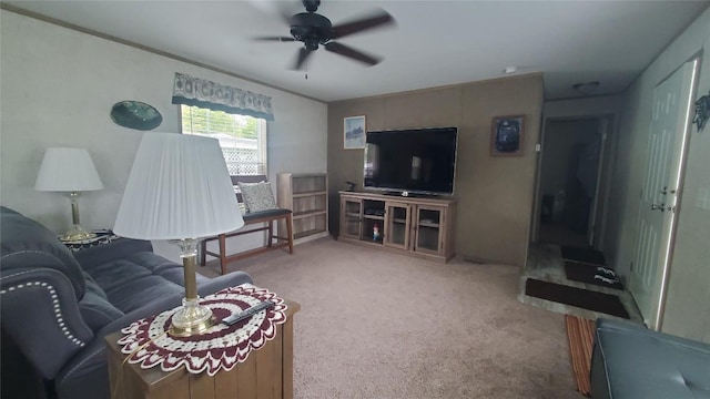 1644 Pinegrove Way, Erie, PA 16509 - living area with ceiling fan and carpet flooring