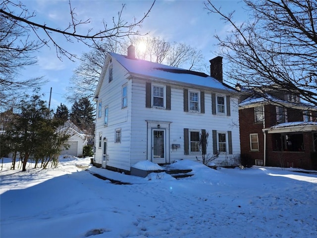 view of colonial home