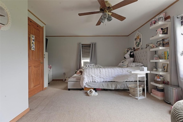 38753 Centerville Rd, Centerville, PA 16404 - carpeted bedroom featuring crown molding and ceiling fan