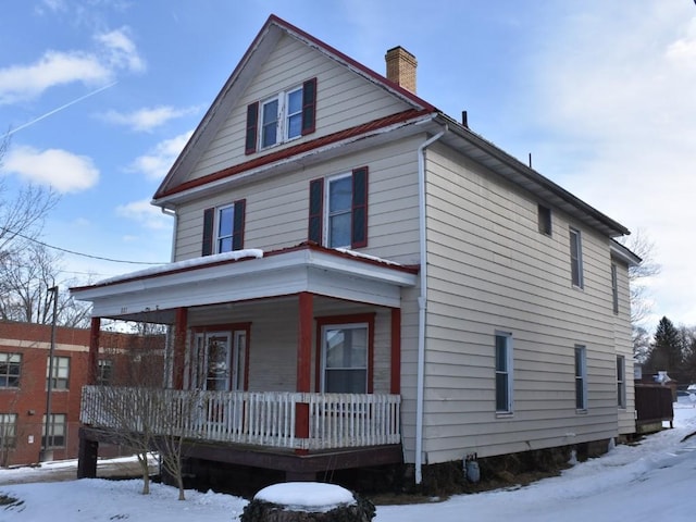 view of front facade with a porch