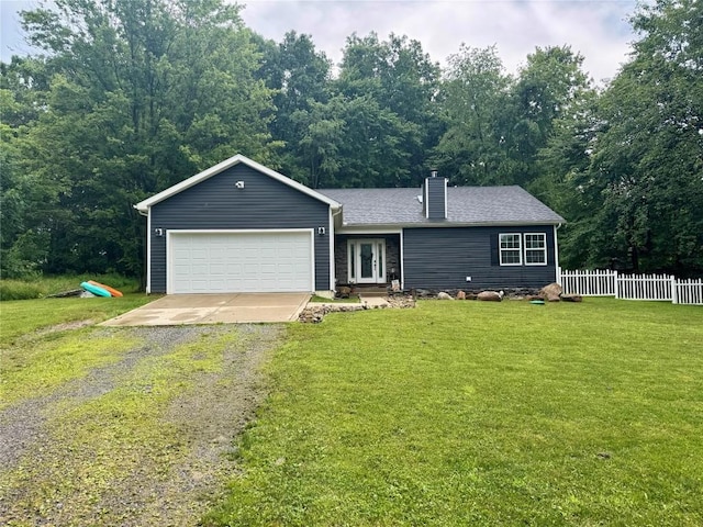 112 Willadell Rd, Pa, PA 16154 - ranch-style home featuring driveway, a chimney, and an attached garage