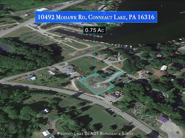 10492 Mohawk Rd, Conneaut Lake, PA 16316 - map of property location featuring property boundaries highlighted