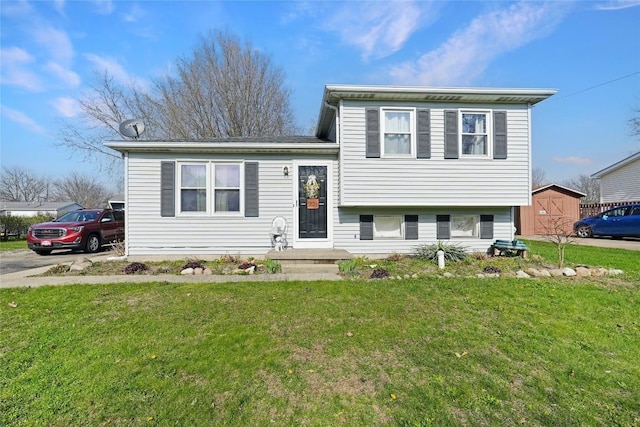 221 Pheasant Dr, Girard, PA 16417 - split level home with a front lawn