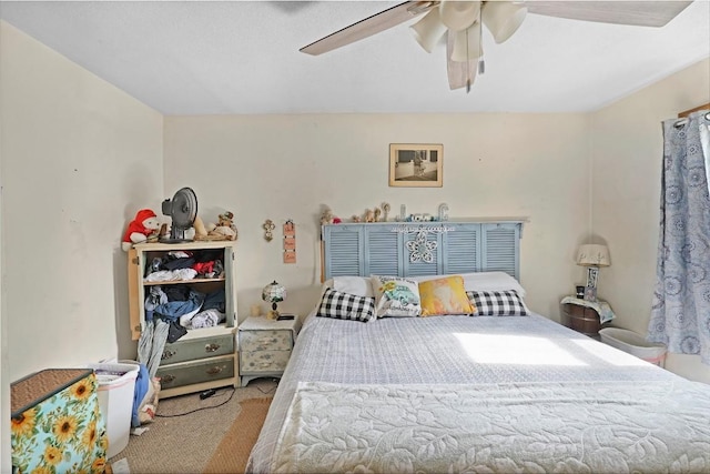 221 Pheasant Dr, Girard, PA 16417 - bedroom with carpet flooring and a ceiling fan
