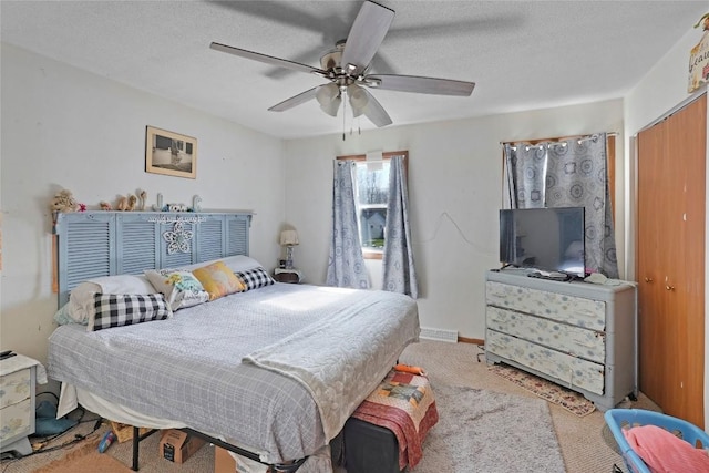 221 Pheasant Dr, Girard, PA 16417 - bedroom with a ceiling fan and carpet flooring