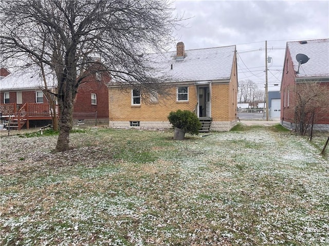 view of back of property