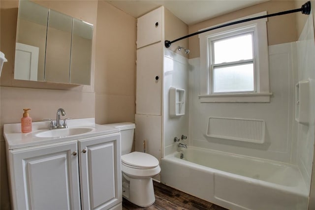 1032 Newton Ave, Erie, PA 16511 - full bath featuring tub / shower combination, vanity, and wood finished floors