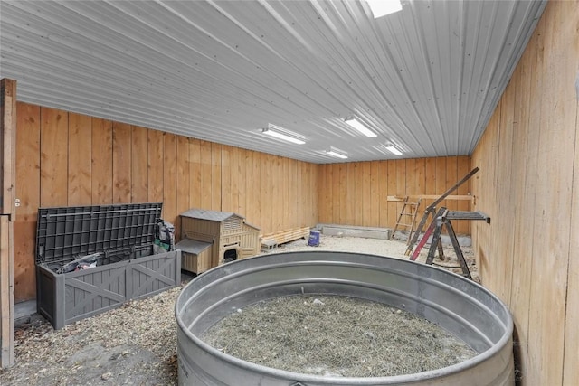 11221 W Greene Rd, Waterford, PA 16441 - misc room featuring wood walls