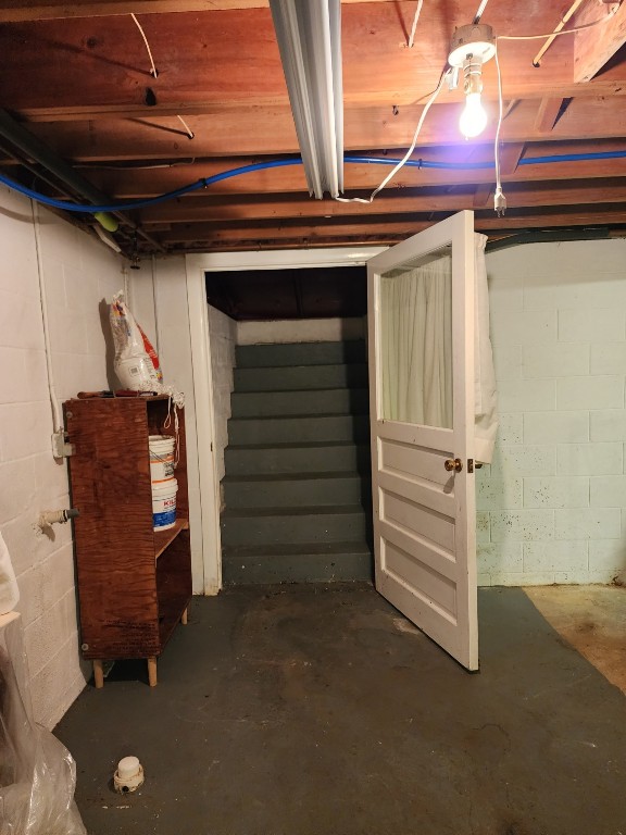 view of basement