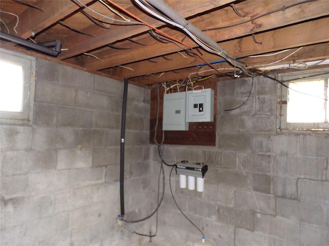 13326 Ridge Rd, West Springfield, PA 16443 - basement featuring electric panel