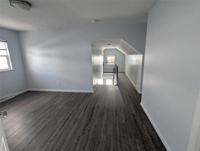 interior space featuring dark hardwood / wood-style flooring