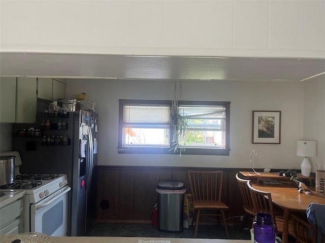 kitchen featuring gas range gas stove