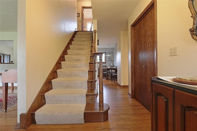 5219 W 52nd St, Fairview, PA 16415 - staircase with wood finished floors