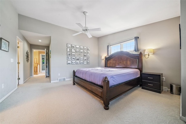5501 Stone Run Dr, Fairview, PA 16415 - bedroom featuring light colored carpet and ceiling fan