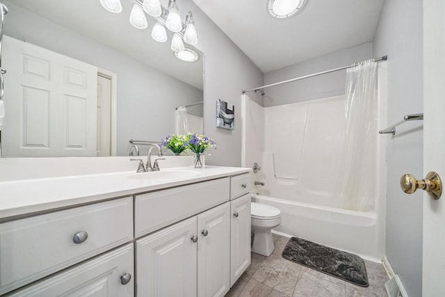 5501 Stone Run Dr, Fairview, PA 16415 - bathroom with vanity and shower / bath combo with shower curtain