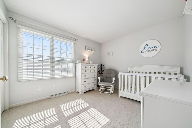 5501 Stone Run Dr, Fairview, PA 16415 - bedroom featuring light carpet, multiple windows, and a nursery area