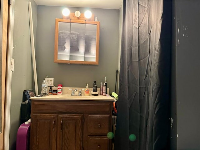 bathroom with vanity