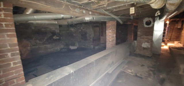 view of basement