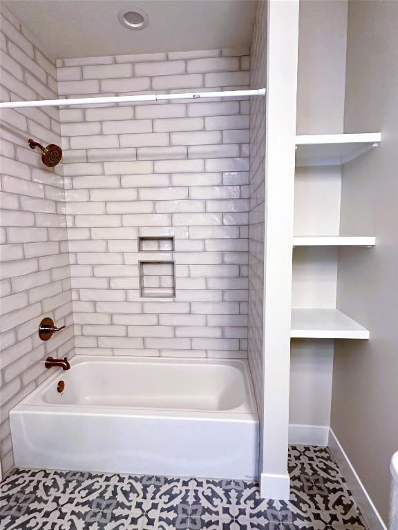 4655 Elsie Rd Unit 1, Erie, PA 16511 - bathroom featuring shower / tub combination and tile patterned flooring