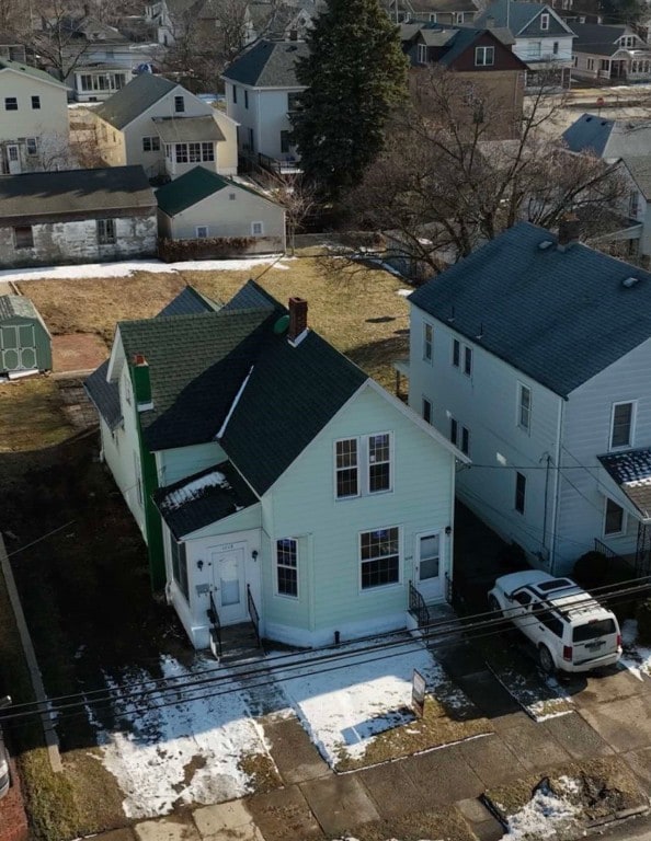 bird's eye view featuring a residential view