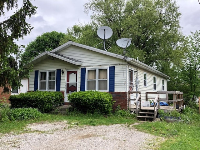 4015 Longview Ave, Erie, PA 16510 - view of front of property featuring a wooden deck and brick siding