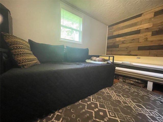 11694 Oakfield Rd, Conneaut Lake, PA 16316 - bedroom with wood walls