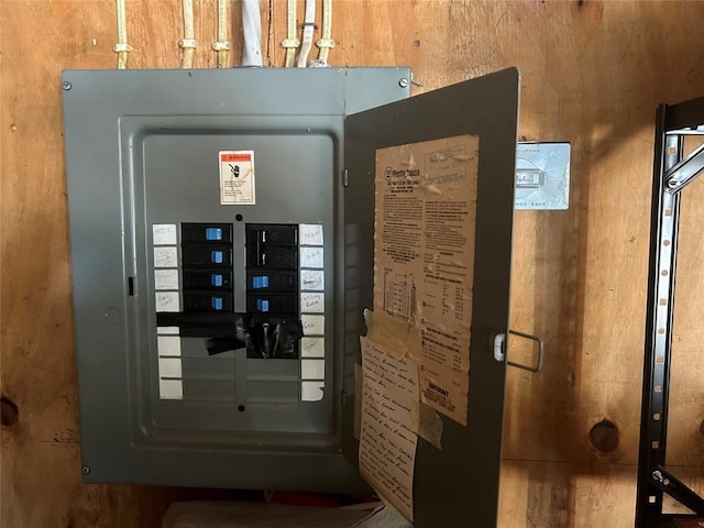 utility room with electric panel